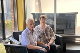 Helen and Alan at Menora Gardens Helen and Alan at Menora Gardens