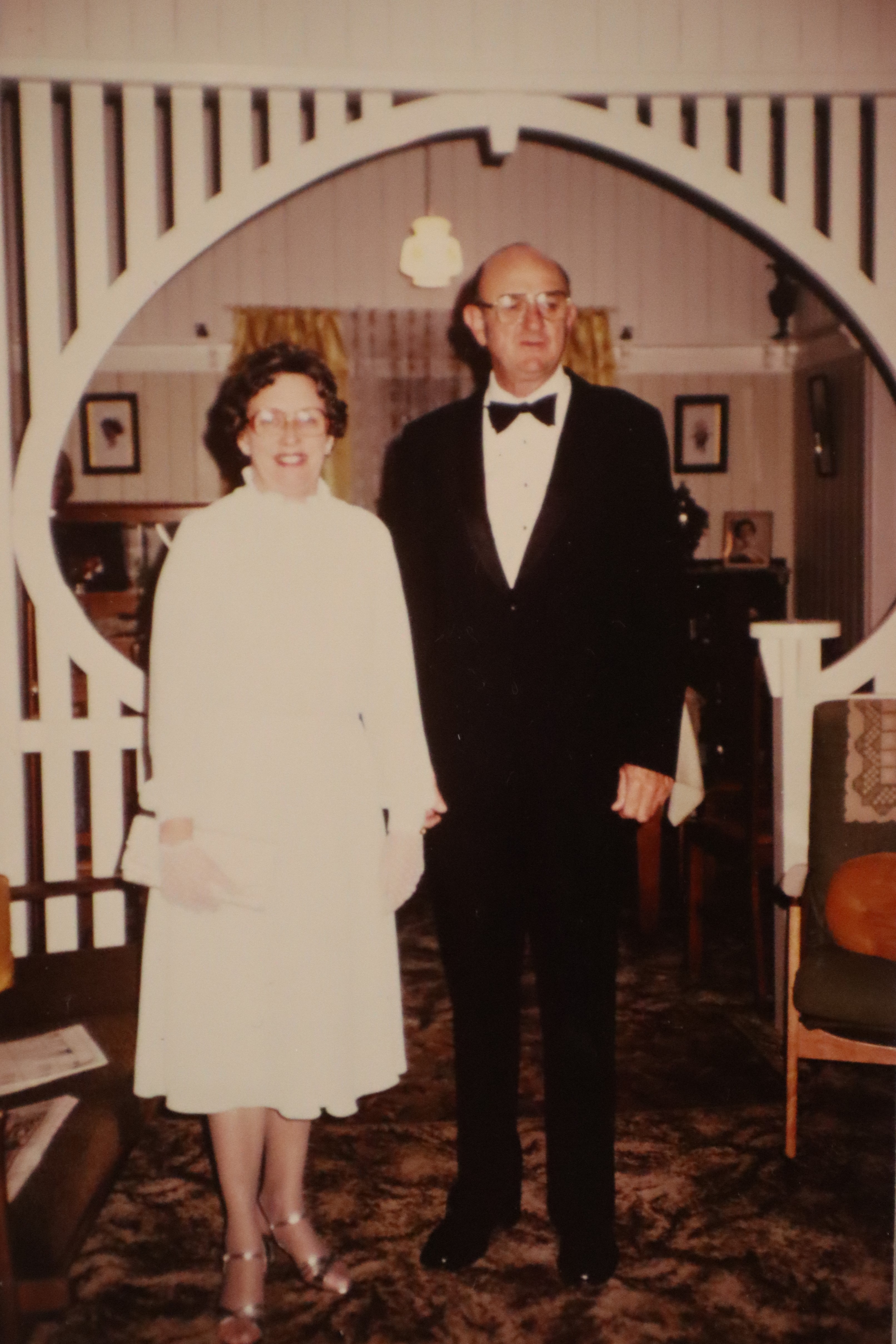 Jean and husband Eric before State Reception 1982 .jpg