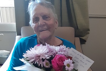 Rosemore resident Vera on her birthday