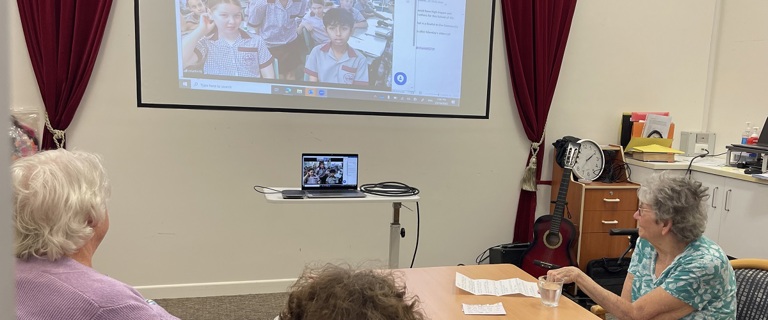 Farnorha residents, school children connect via video calls Farnorha residents, school children connect via video calls