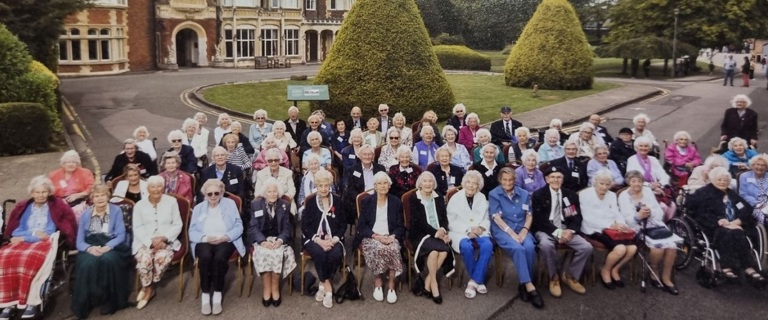 Christine at the 80th war reunion at Bletchley Park (2).jpg Christine at the 80th war reunion at Bletchley Park (2).jpg