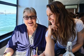 Kathryn and her mother  Kathryn and her mother