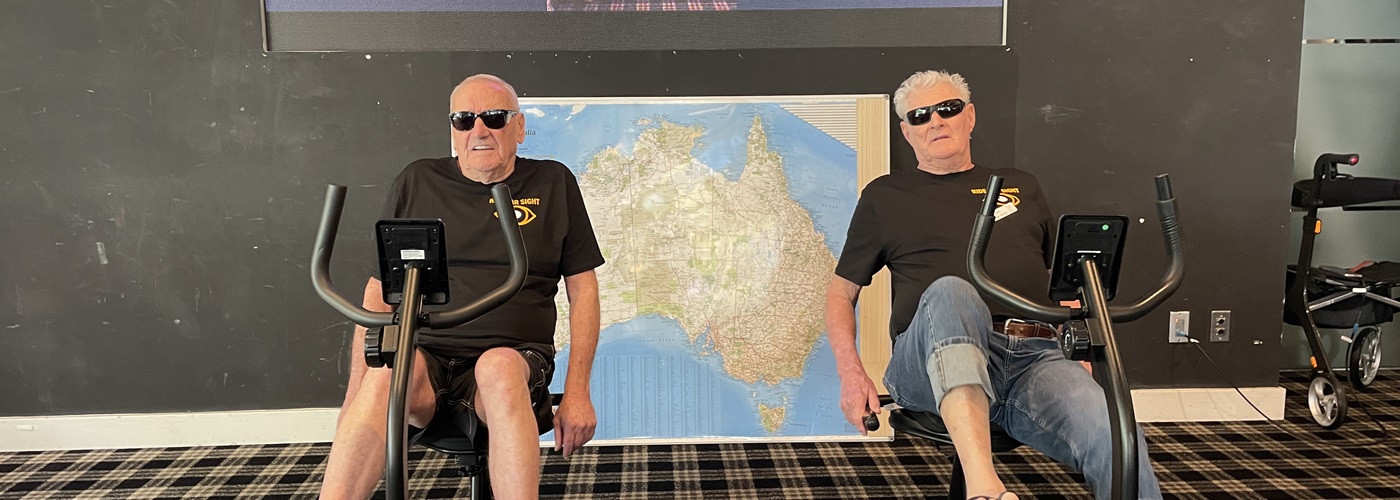 Keith and Holden pedalling for charity.jpg