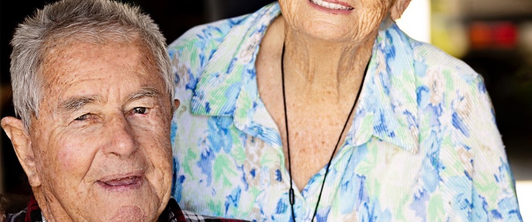 Marion and Desmond love spending time with their great-grandchild