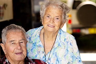 Marion and Desmond love spending time with their great-grandchild