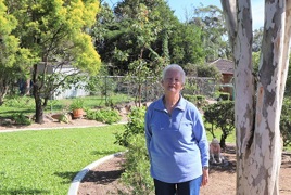 Mary enjoys gardening at her Cazna Gardens home.  Mary enjoys gardening at her Cazna Gardens home.