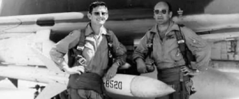 Noel on right with Bren Roberts F4 Phantom aircraft pilot_.jpg