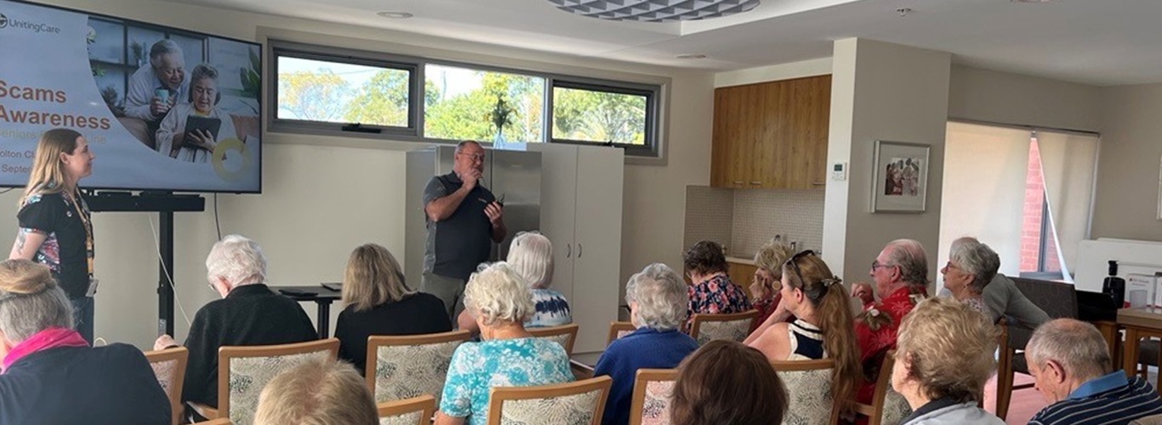 Tantula Rise residents at a Scams Awareness session.jpg Tantula Rise residents at a Scams Awareness session.jpg