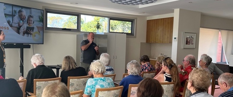 Tantula Rise residents at a Scams Awareness session.jpg Tantula Rise residents at a Scams Awareness session.jpg