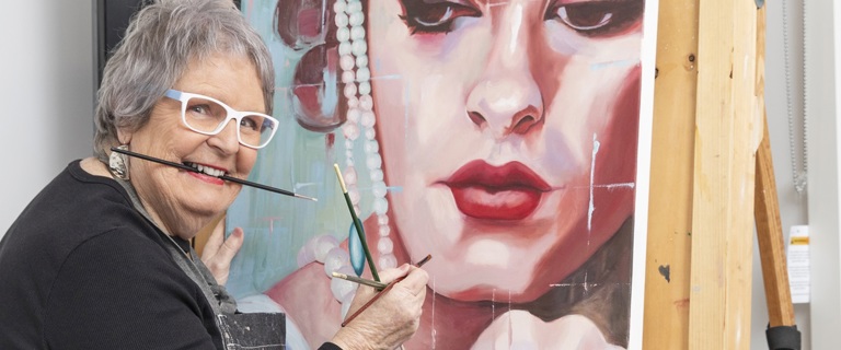 Trish painting.jpg Trish painting.jpg