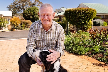 Leonard takes Susie for a stroll everyday